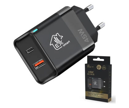 Ładowarka i akumulator ExtraLink SMART LIFE CHARGER 45W, USB-C AND USB A